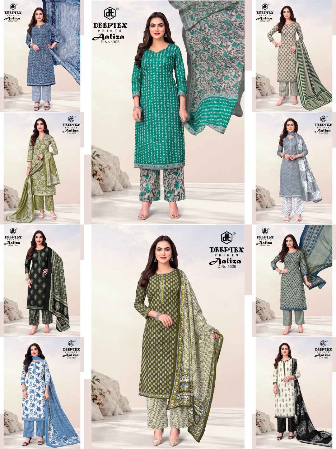 DEEPTEX AALIZA VOL-13 PURE COTTON READYMADE SUIT