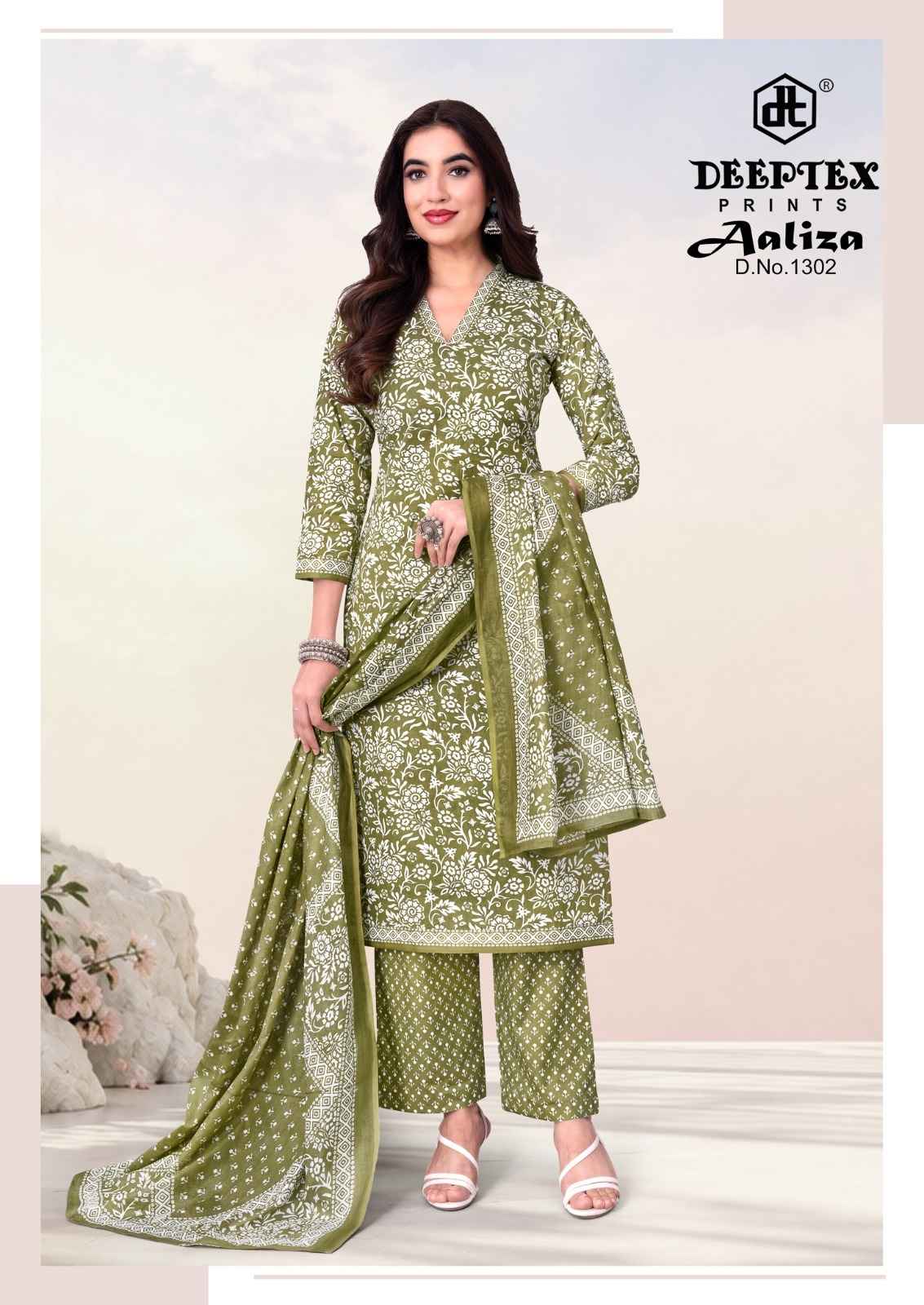 DEEPTEX AALIZA VOL-13 PURE COTTON READYMADE SUIT