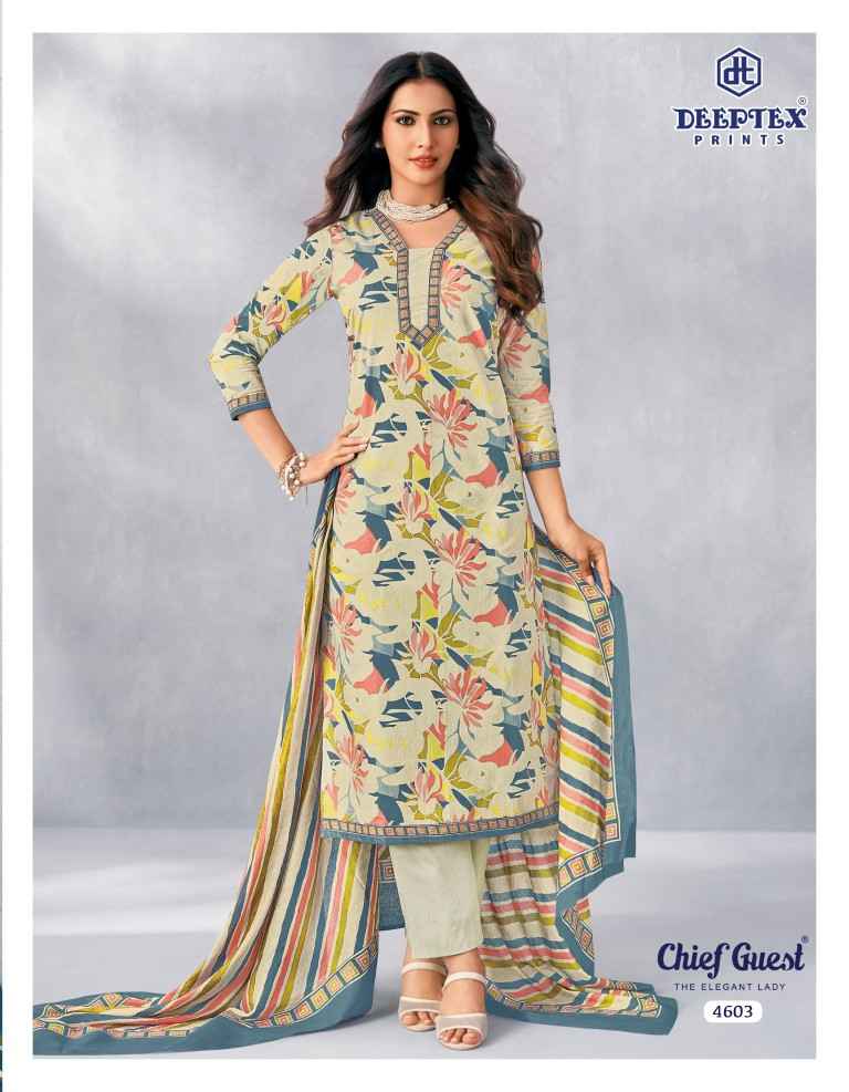 DEEPTEX CHIEF GUEST VOL-46 PURE COTTON DRESS MATERIAL