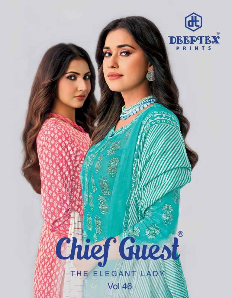 DEEPTEX CHIEF GUEST VOL-46 PURE COTTON DRESS MATERIAL