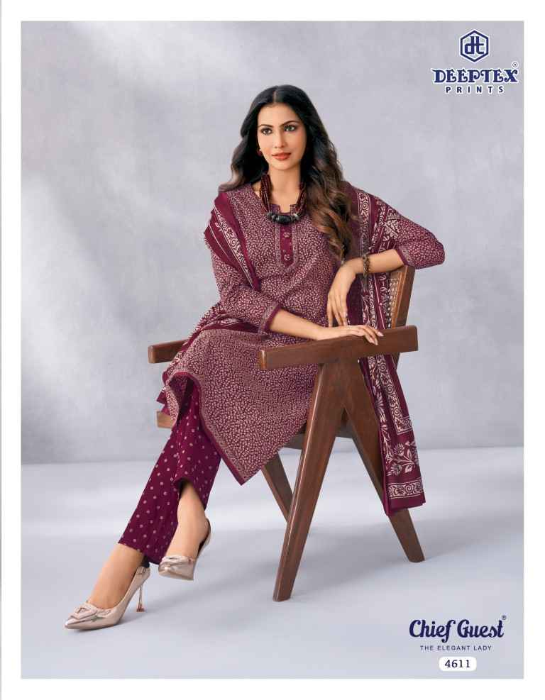 DEEPTEX CHIEF GUEST VOL-46 PURE COTTON DRESS MATERIAL