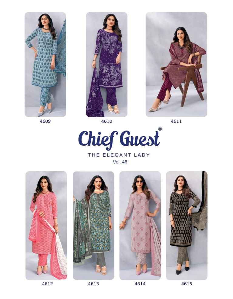 DEEPTEX CHIEF GUEST VOL-46 PURE COTTON DRESS MATERIAL