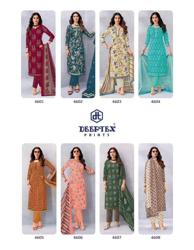 DEEPTEX CHIEF GUEST VOL-46 PURE COTTON DRESS MATERIAL