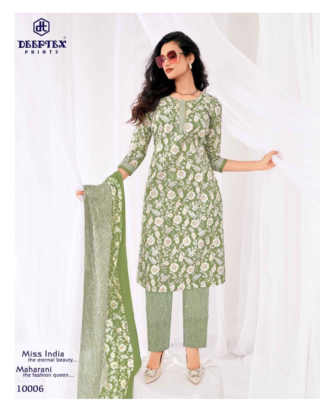 DEEPTEX MISS INDIA VOL-100 PURE COTTON DRESS MATERIAL