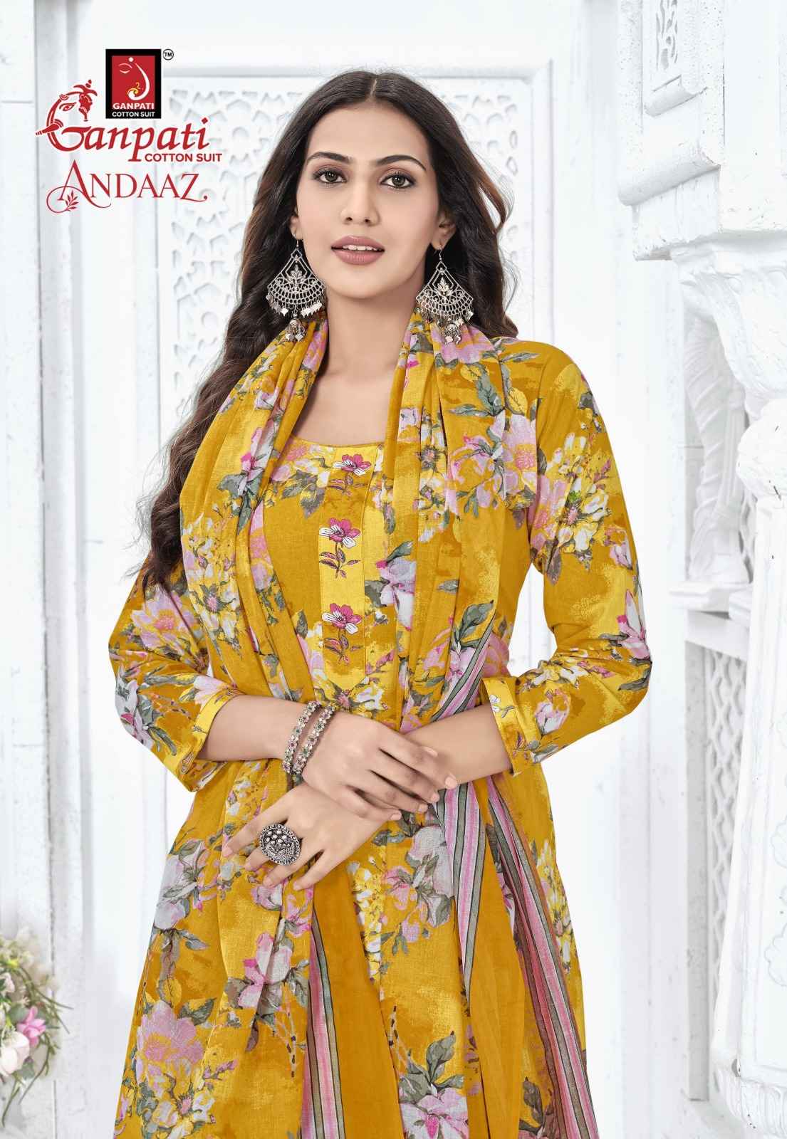 GANPATI ANDAAZ VOL-4 COTTON PRINTED PATIYALA DRESS MATERIAL