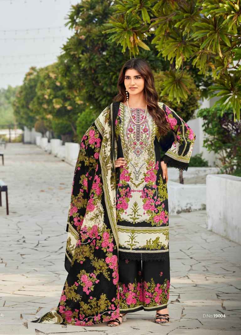 JASH BELLISHA VOL-19 PURE COTTON PAKISTANI PRINT DRESS MATERIAL
