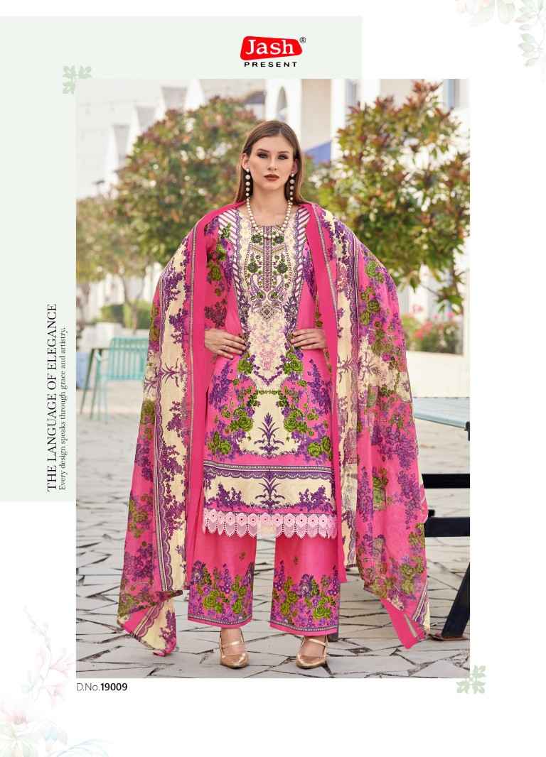 JASH BELLISHA VOL-19 PURE COTTON PAKISTANI PRINT DRESS MATERIAL