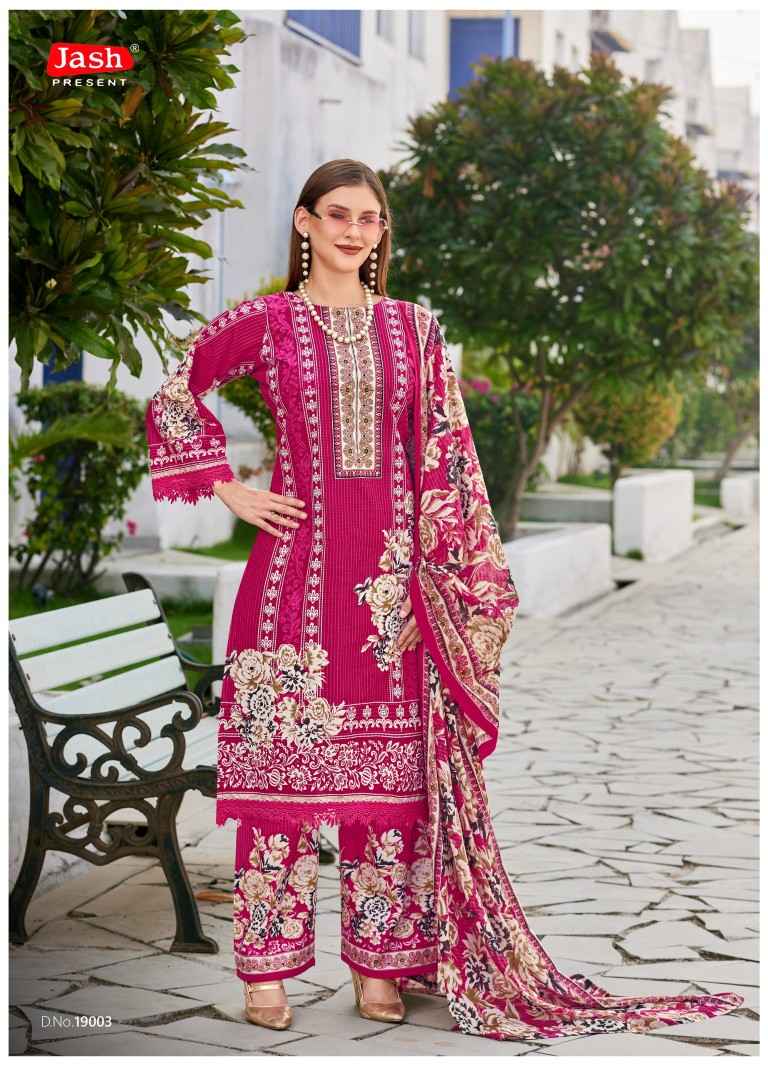 JASH BELLISHA VOL-19 PURE COTTON PAKISTANI PRINT DRESS MATERIAL