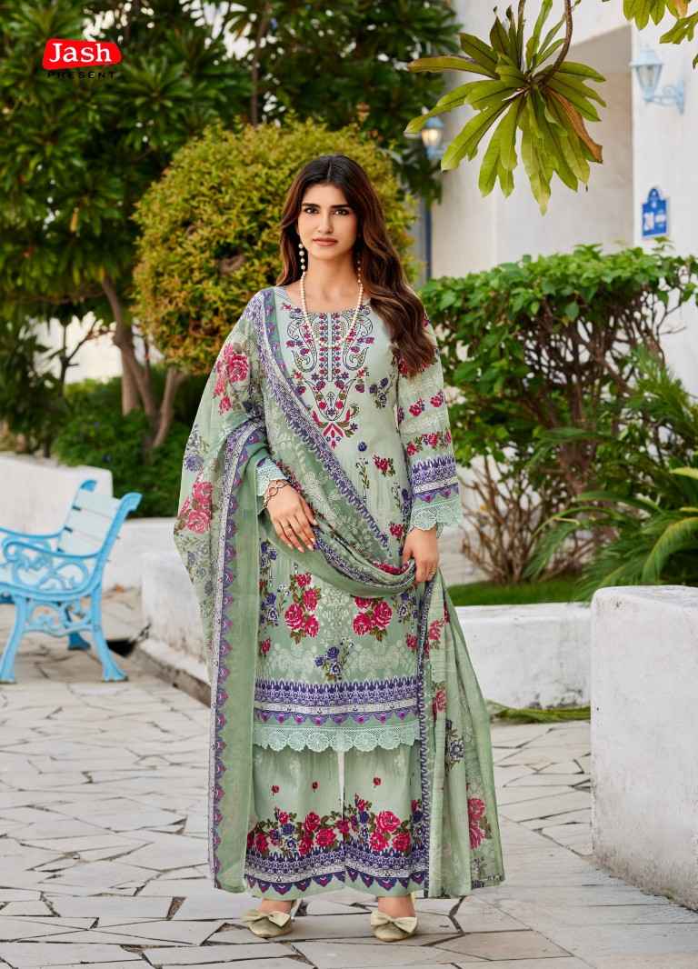 JASH BELLISHA VOL-19 PURE COTTON PAKISTANI PRINT DRESS MATERIAL