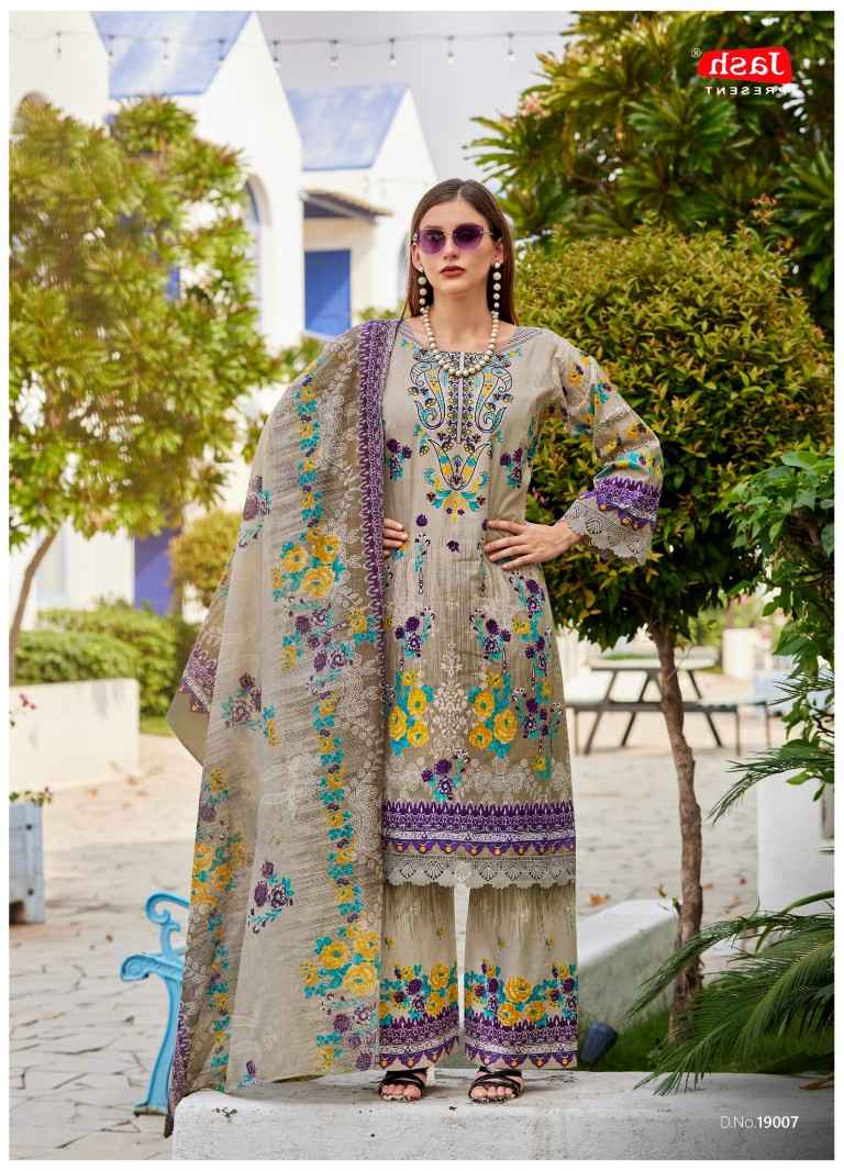 JASH BELLISHA VOL-19 PURE COTTON PAKISTANI PRINT DRESS MATERIAL