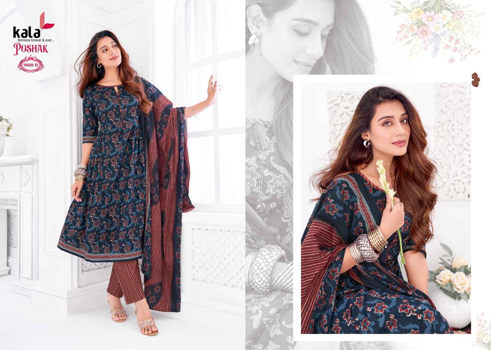 KALA POSHAK VOL-5 PURE COTTON PRINTED DRESS MATERIAL 