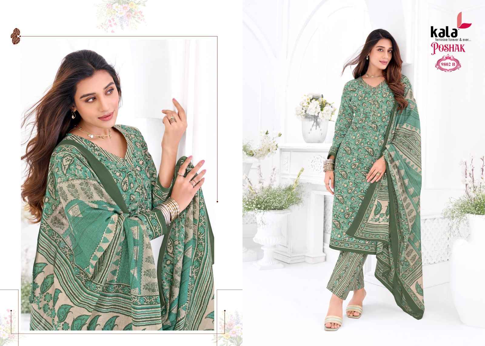 KALA POSHAK VOL-5 PURE COTTON PRINTED DRESS MATERIAL 