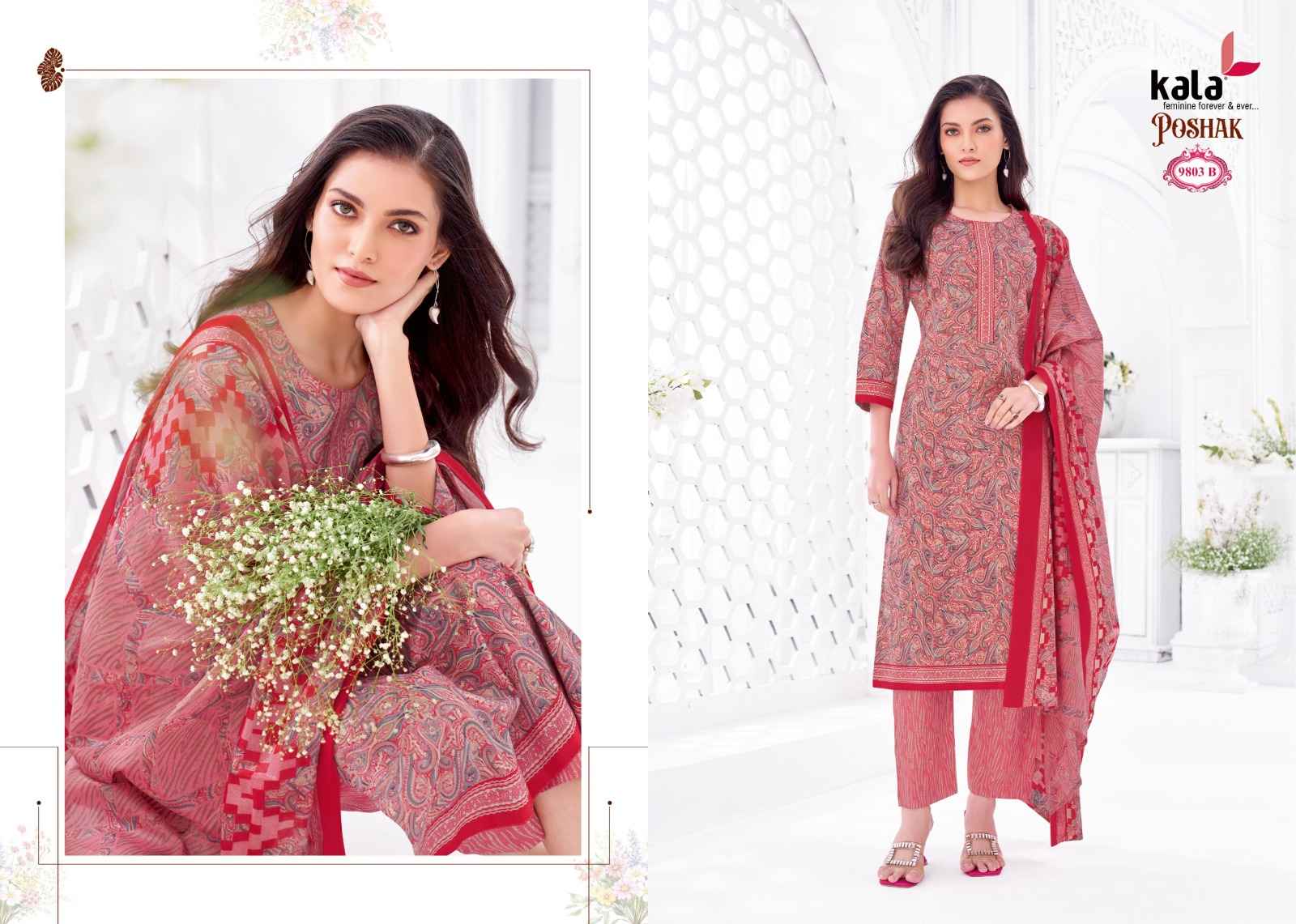 KALA POSHAK VOL-5 PURE COTTON PRINTED DRESS MATERIAL 