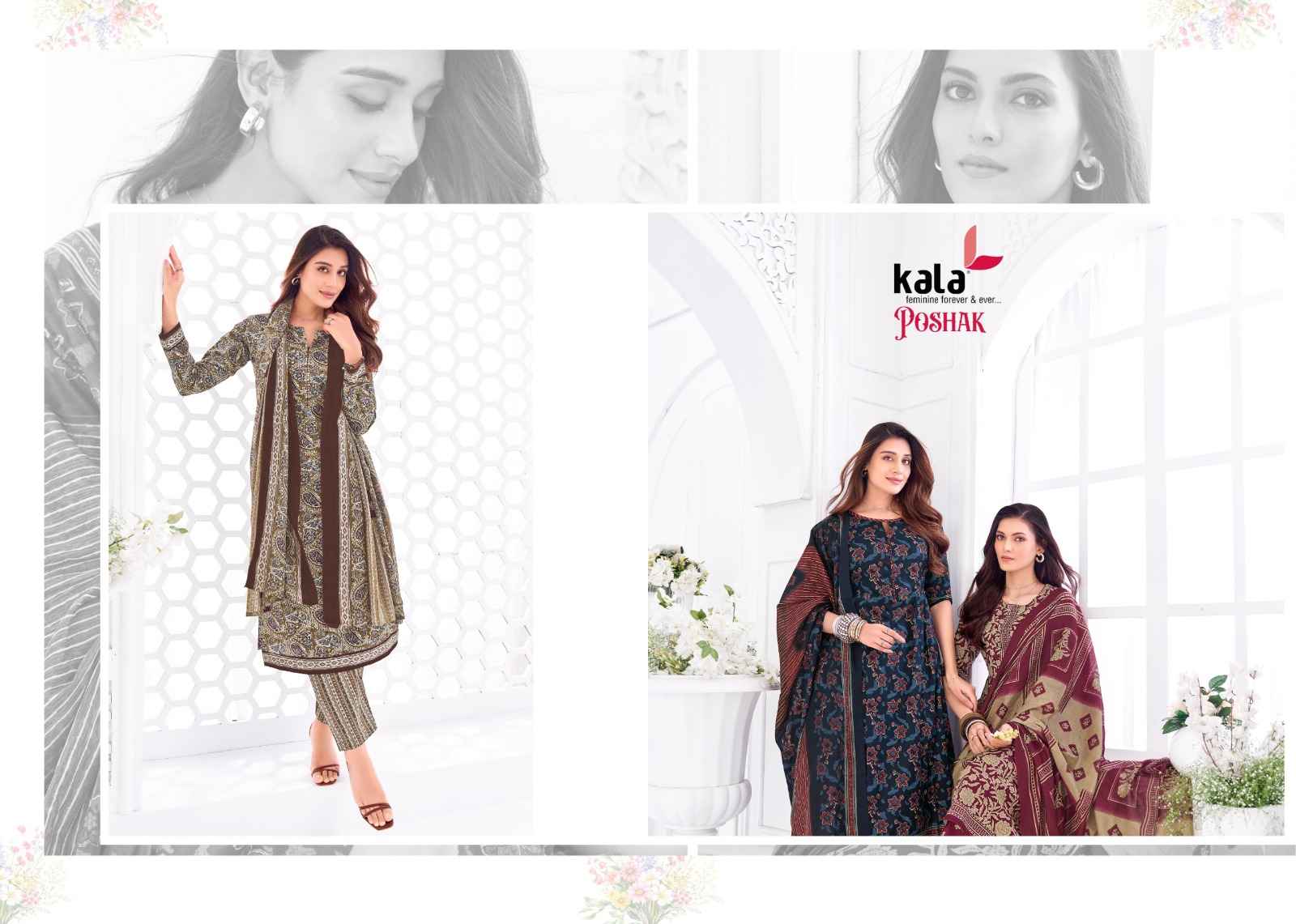 KALA POSHAK VOL-5 PURE COTTON PRINTED DRESS MATERIAL 