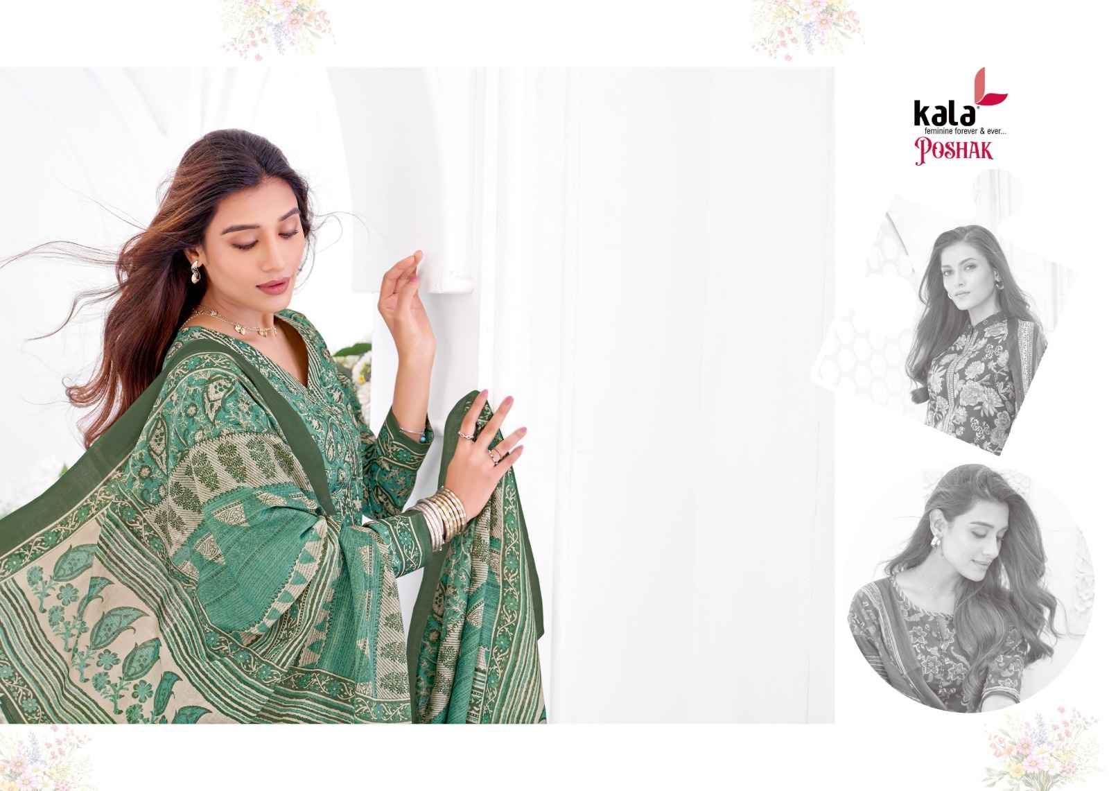KALA POSHAK VOL-5 PURE COTTON PRINTED DRESS MATERIAL 