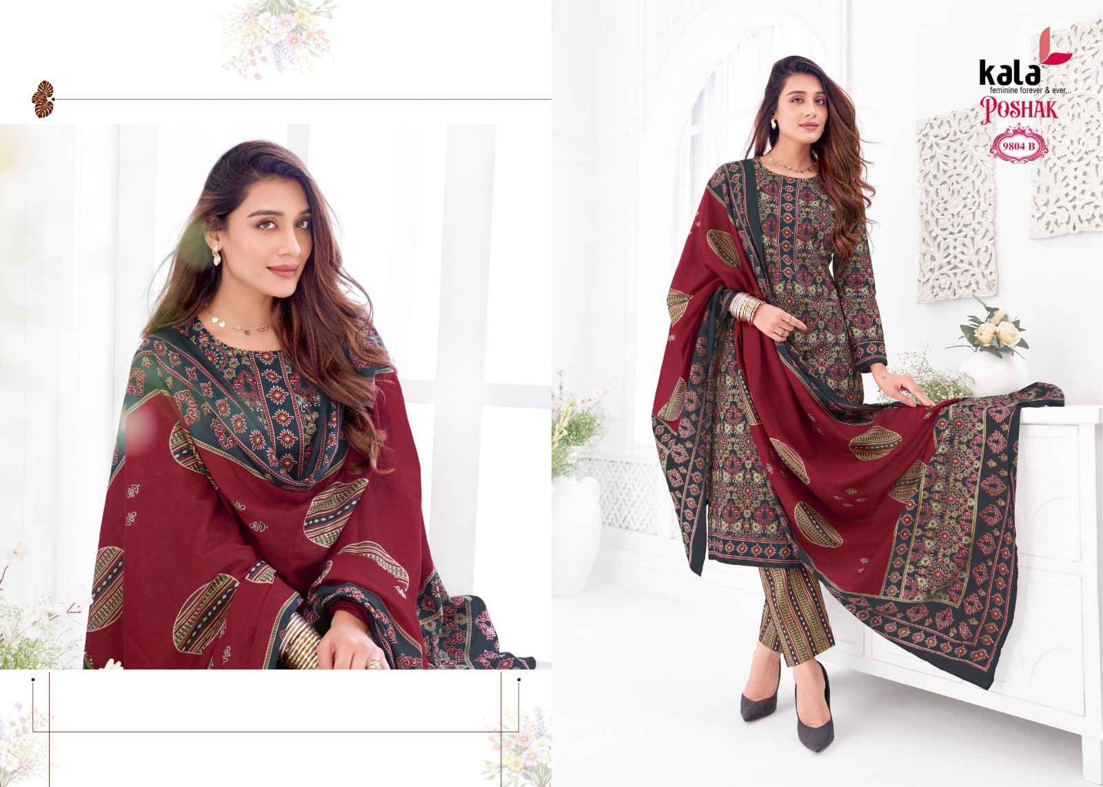 KALA POSHAK VOL-5 PURE COTTON PRINTED DRESS MATERIAL 