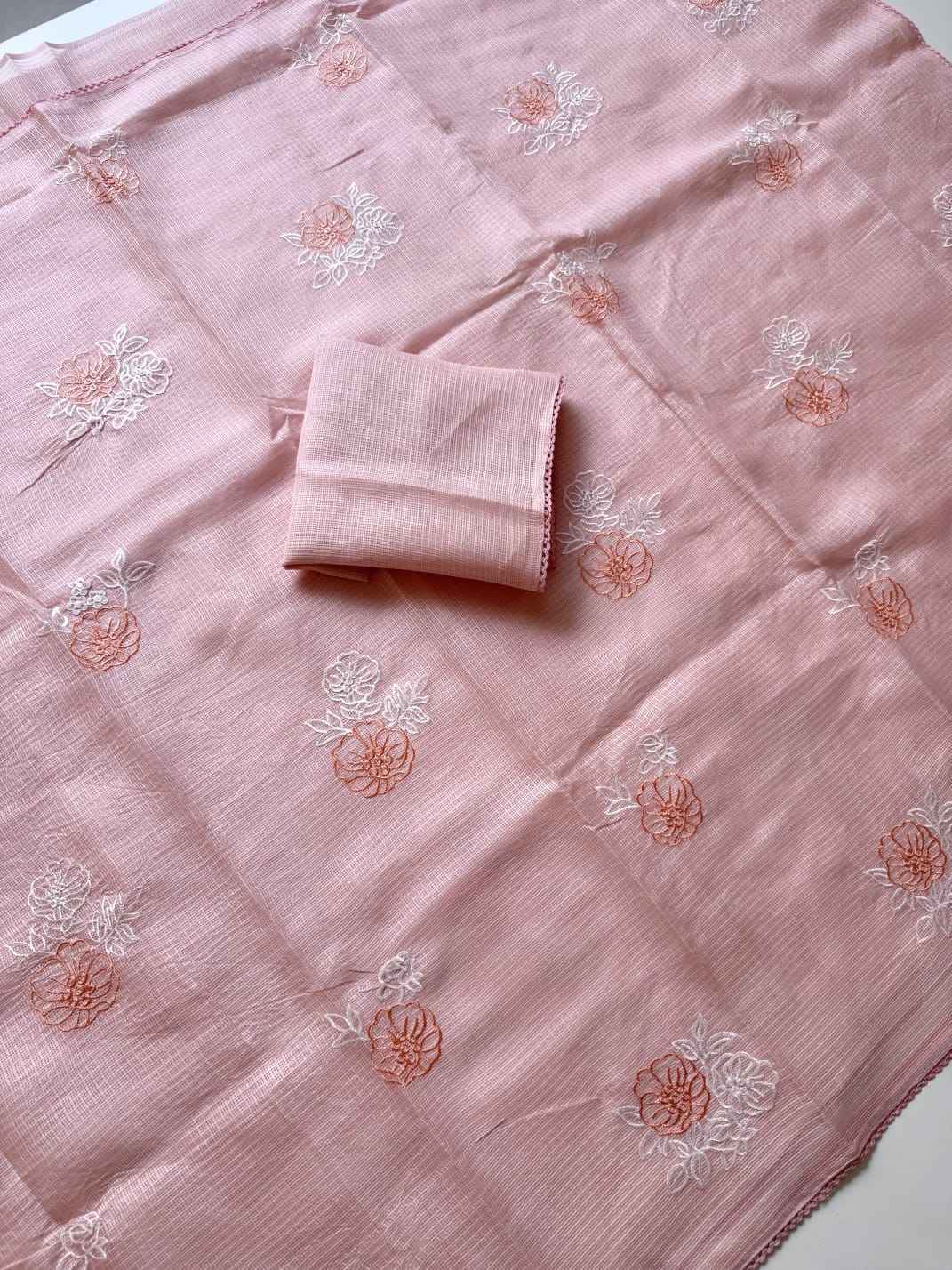 PREMIUM KOTA DORIYA SILK THREAD WORK SAREE 