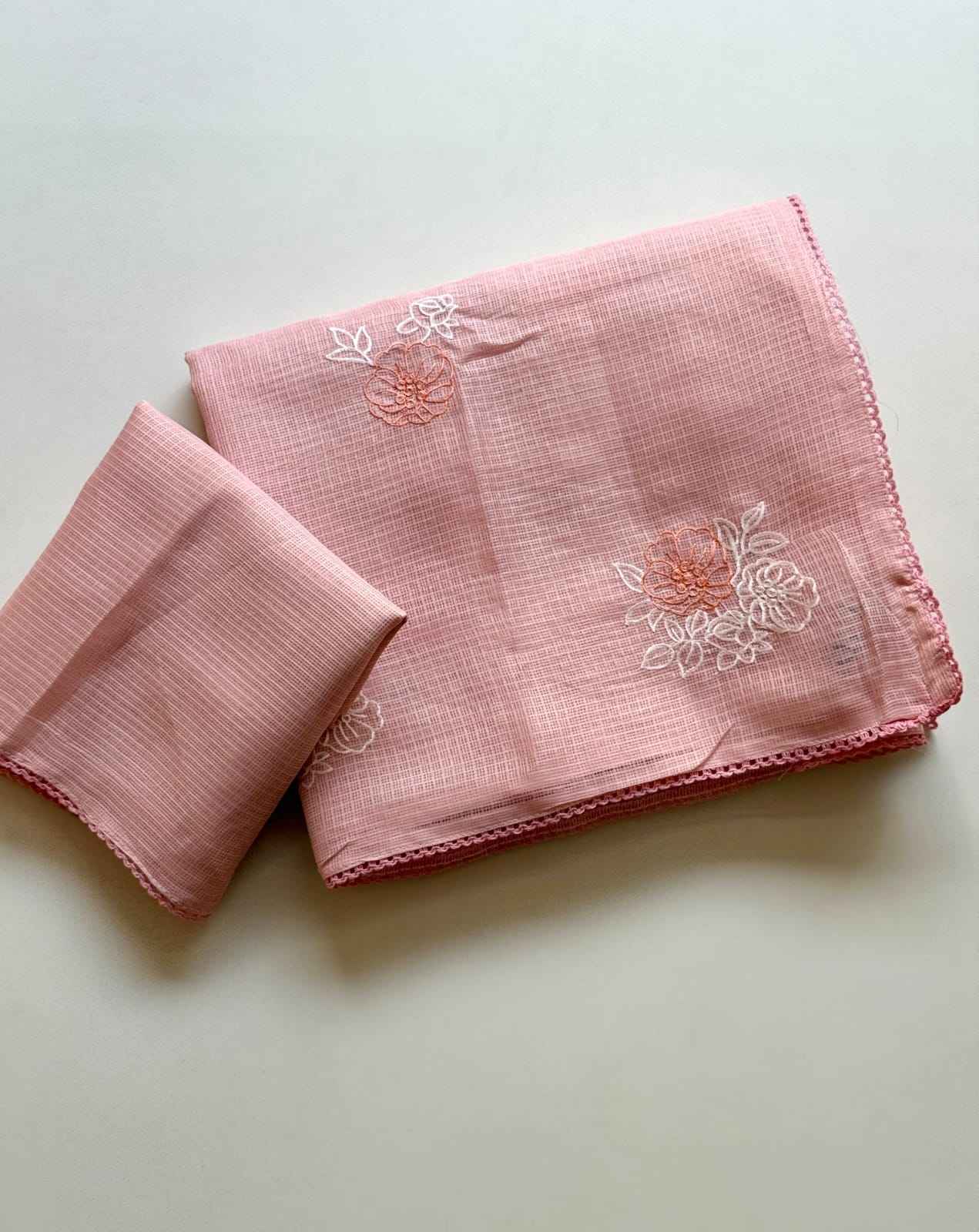 PREMIUM KOTA DORIYA SILK THREAD WORK SAREE 
