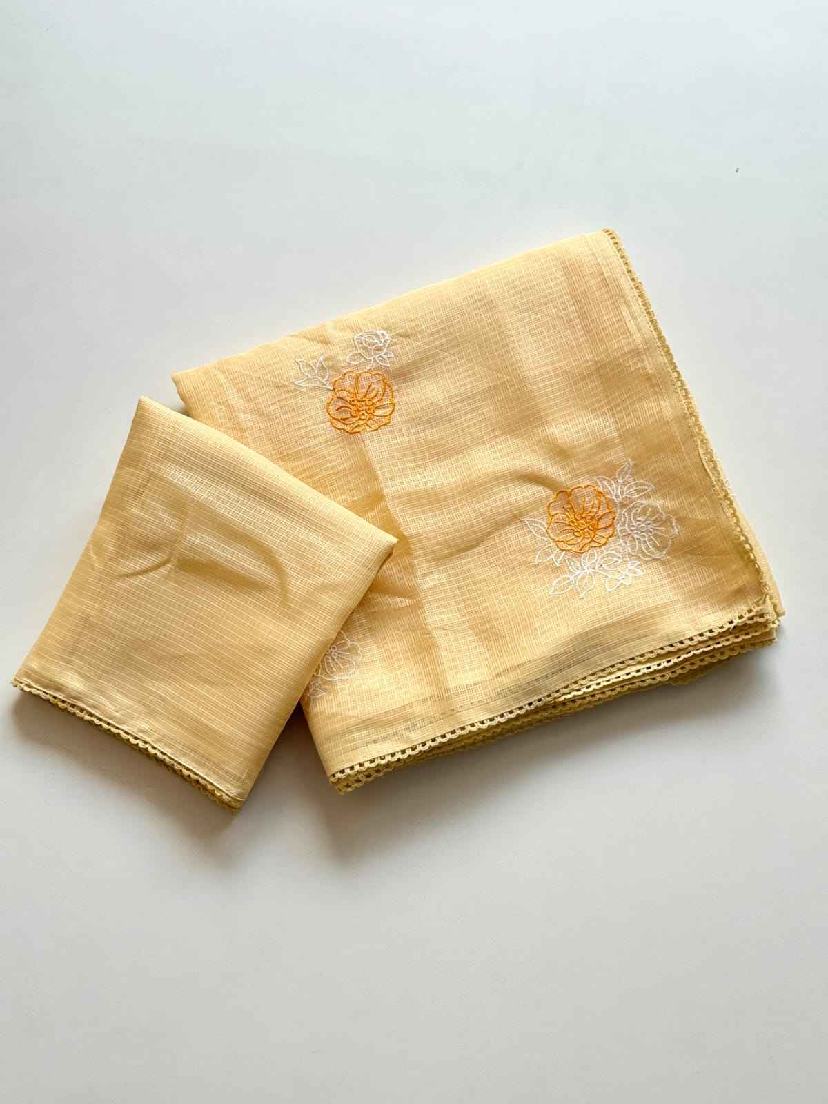PREMIUM KOTA DORIYA SILK THREAD WORK SAREE 