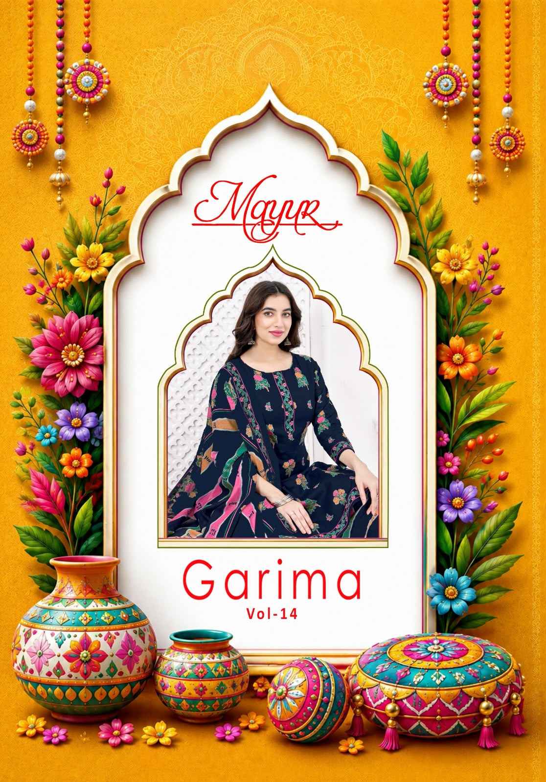 MAYUR GARIMA VOL-14 PURE COTTON PRINTED READYMADE PATIYALA SUIT 