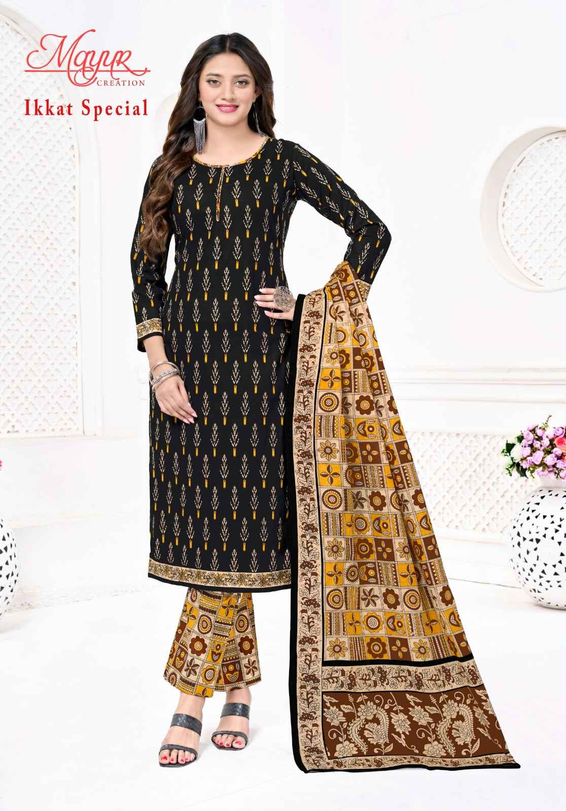 MAYUR IKKAT VOL-25 COTTON PRINTED DRESS MATERIAL