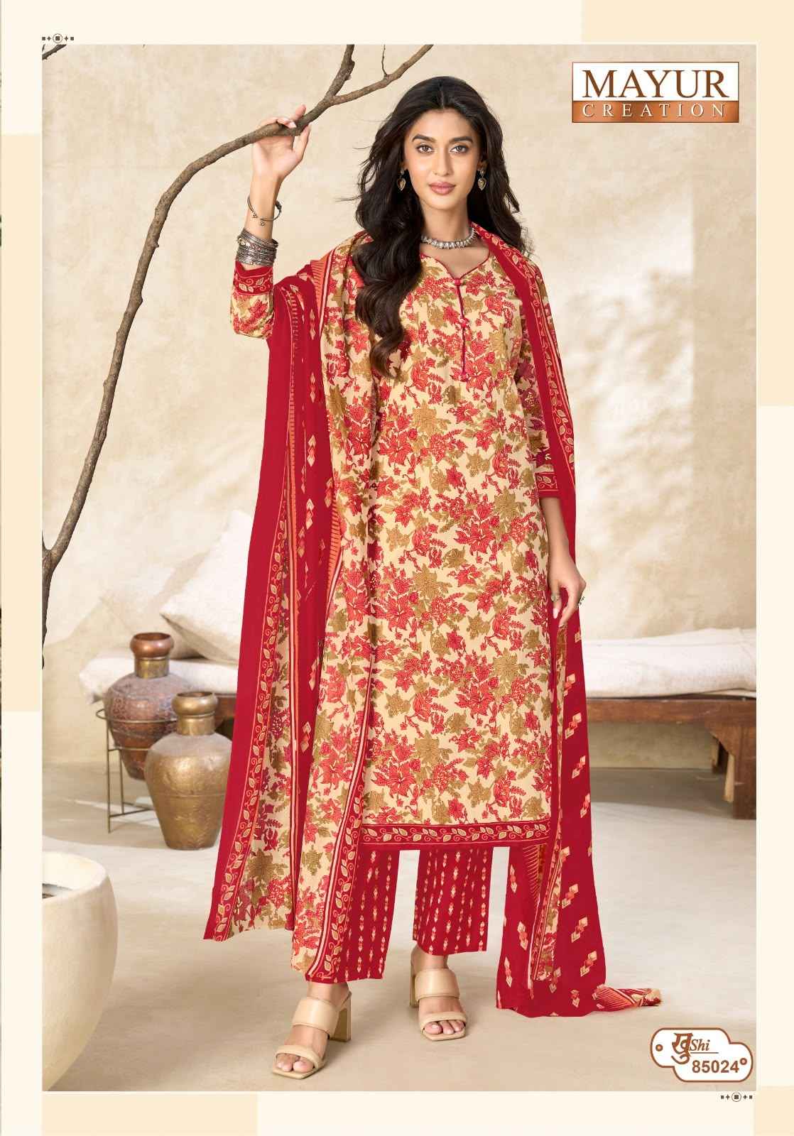 MAYUR KHUSHI VOL-85 PURE COTTON PRINTED DRESS MATERIAL
