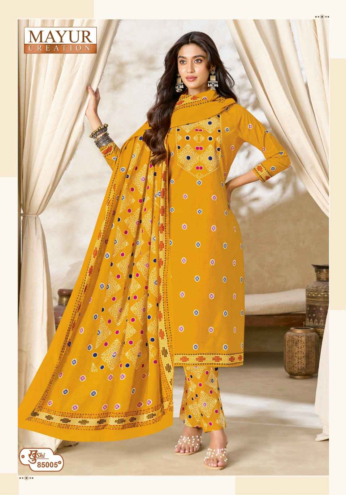 MAYUR KHUSHI VOL-85 PURE COTTON PRINTED DRESS MATERIAL