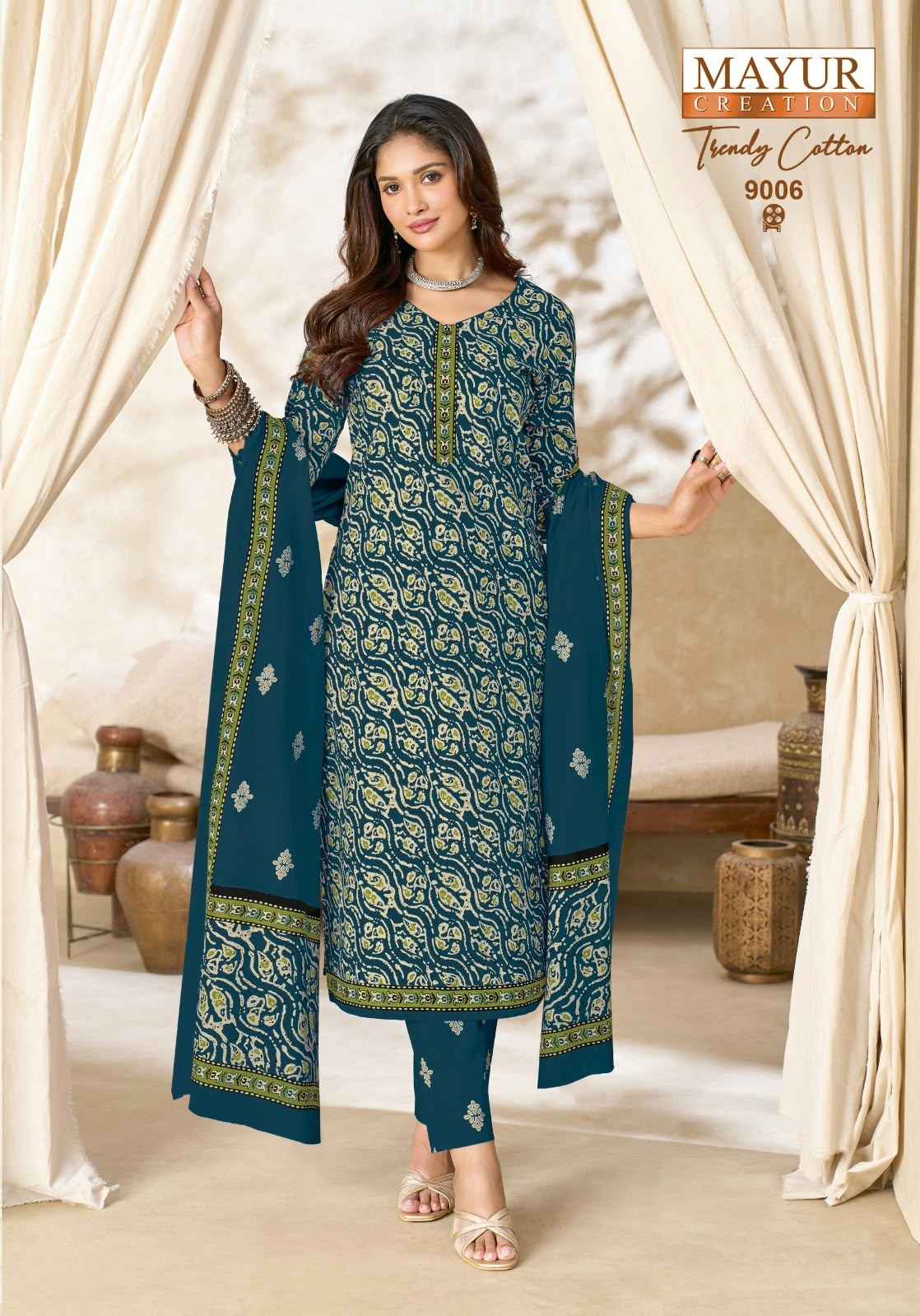MAYUR TRENDY COTTON VOL-9 PURE COTTON PRINTED DRESS MATERIAL 