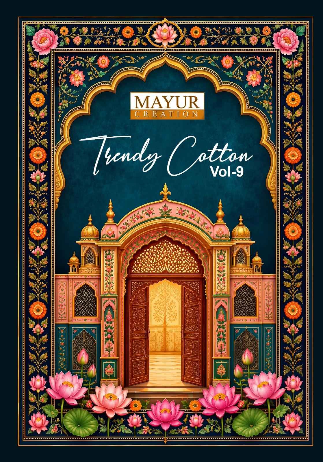 MAYUR TRENDY COTTON VOL-9 PURE COTTON PRINTED DRESS MATERIAL 