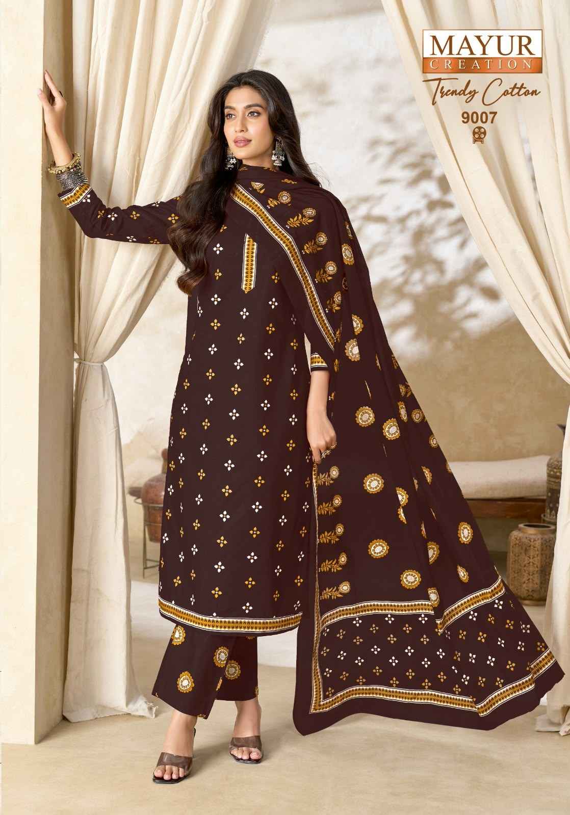 MAYUR TRENDY COTTON VOL-9 PURE COTTON PRINTED DRESS MATERIAL 