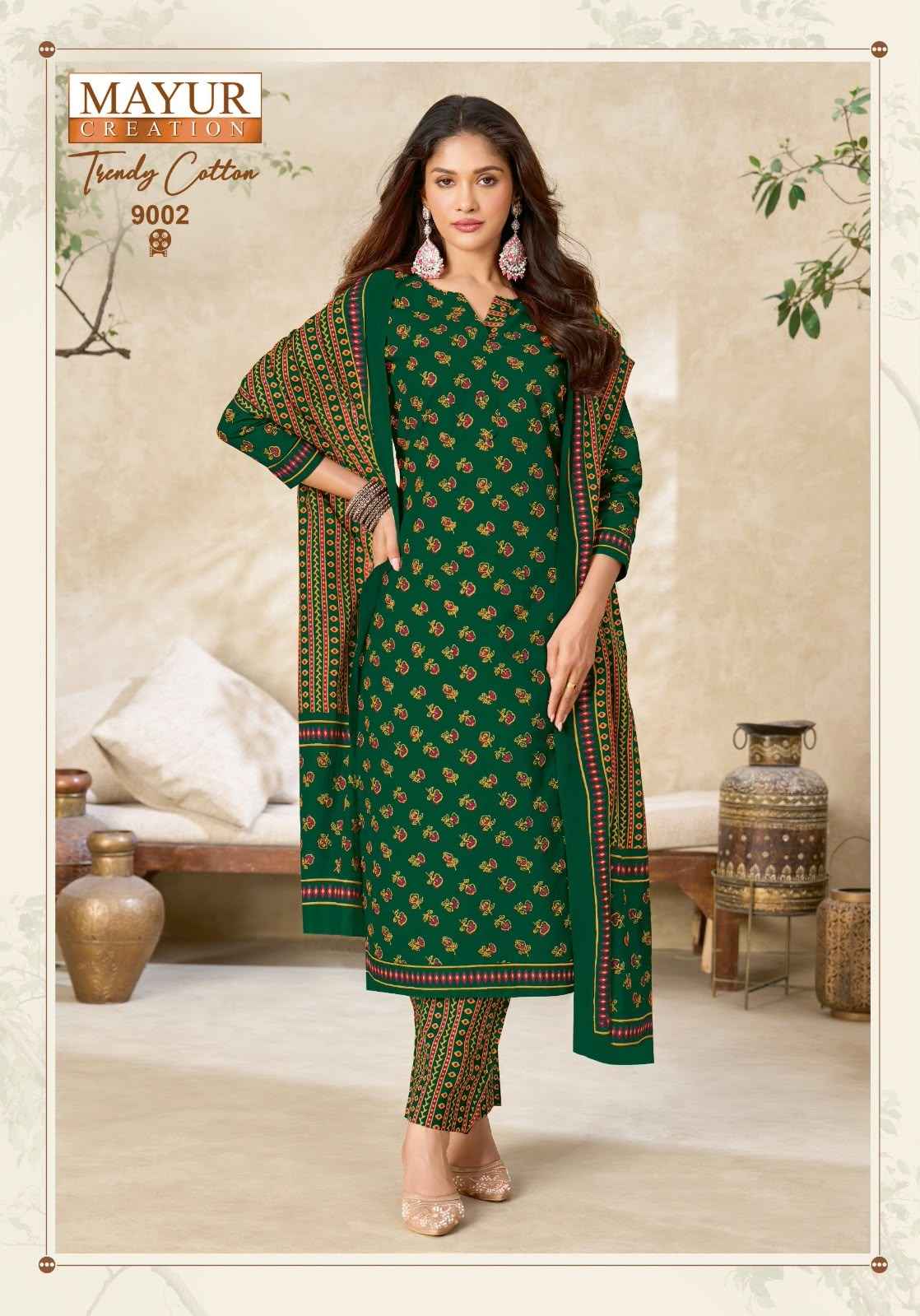 MAYUR TRENDY COTTON VOL-9 PURE COTTON PRINTED DRESS MATERIAL 