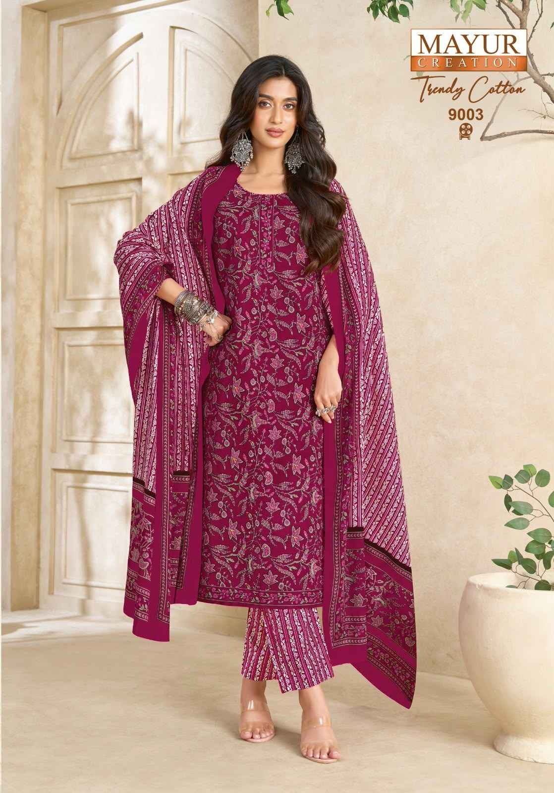 MAYUR TRENDY COTTON VOL-9 PURE COTTON PRINTED DRESS MATERIAL 