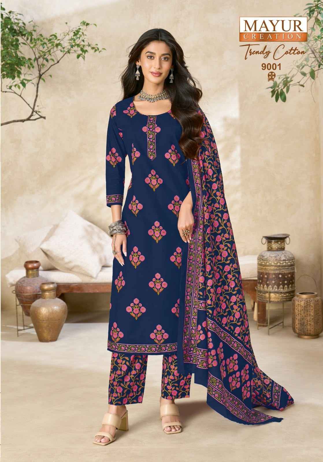 MAYUR TRENDY COTTON VOL-9 PURE COTTON PRINTED DRESS MATERIAL 