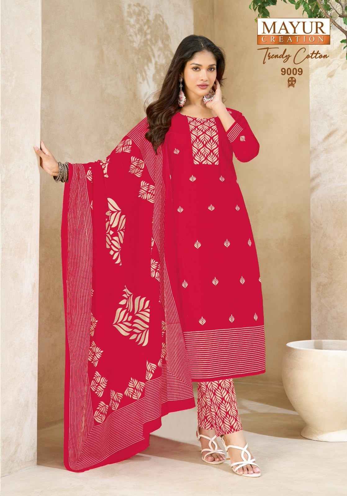 MAYUR TRENDY COTTON VOL-9 PURE COTTON PRINTED DRESS MATERIAL 