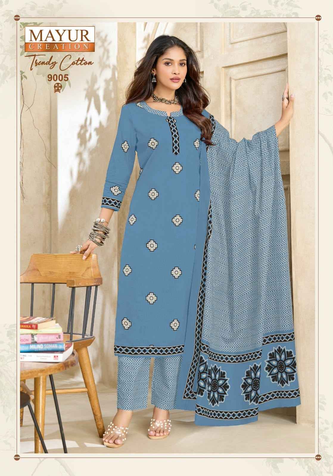 MAYUR TRENDY COTTON VOL-9 PURE COTTON PRINTED DRESS MATERIAL 