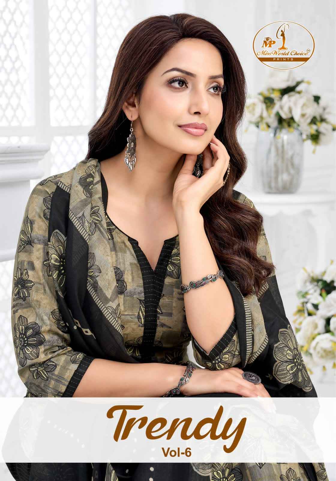 MISS WORLD TRENDY VOL-6 PURE COTTON PRINTED READYMADE SUIT