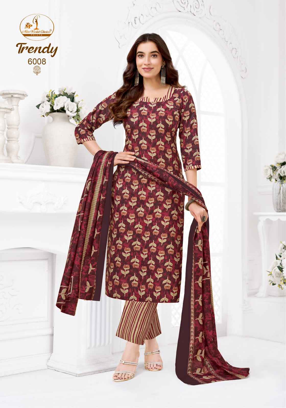 MISS WORLD TRENDY VOL-6 PURE COTTON PRINTED READYMADE SUIT