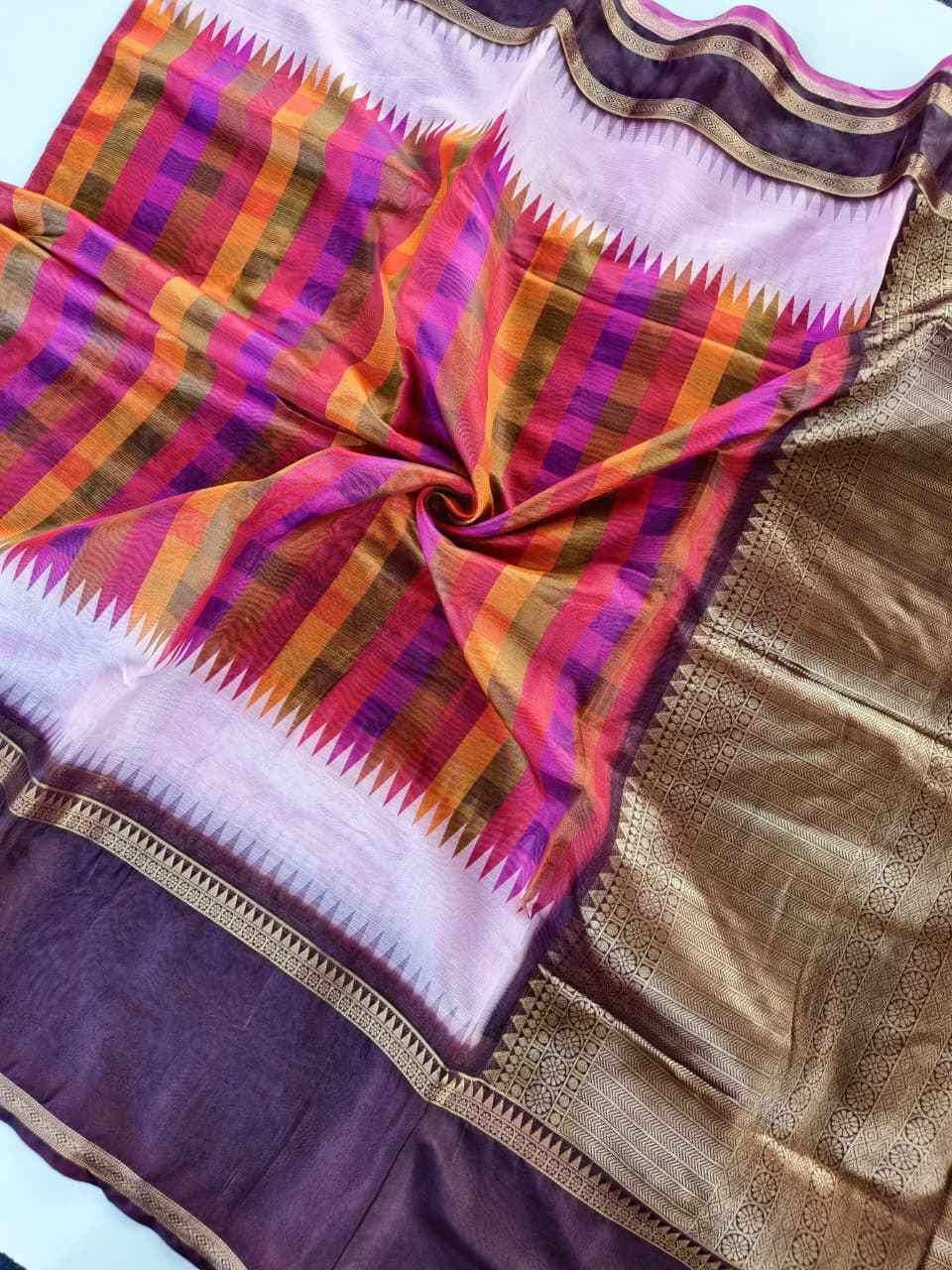 PURE SOFT KOTA SATIN BENTEX BORDER SAREE 