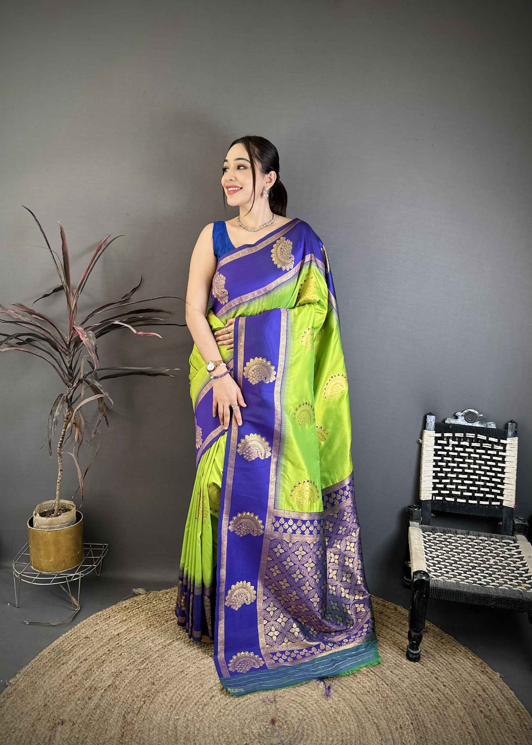 PURE SOFT BANARASI SILK ZARI WEAVING SAREE 