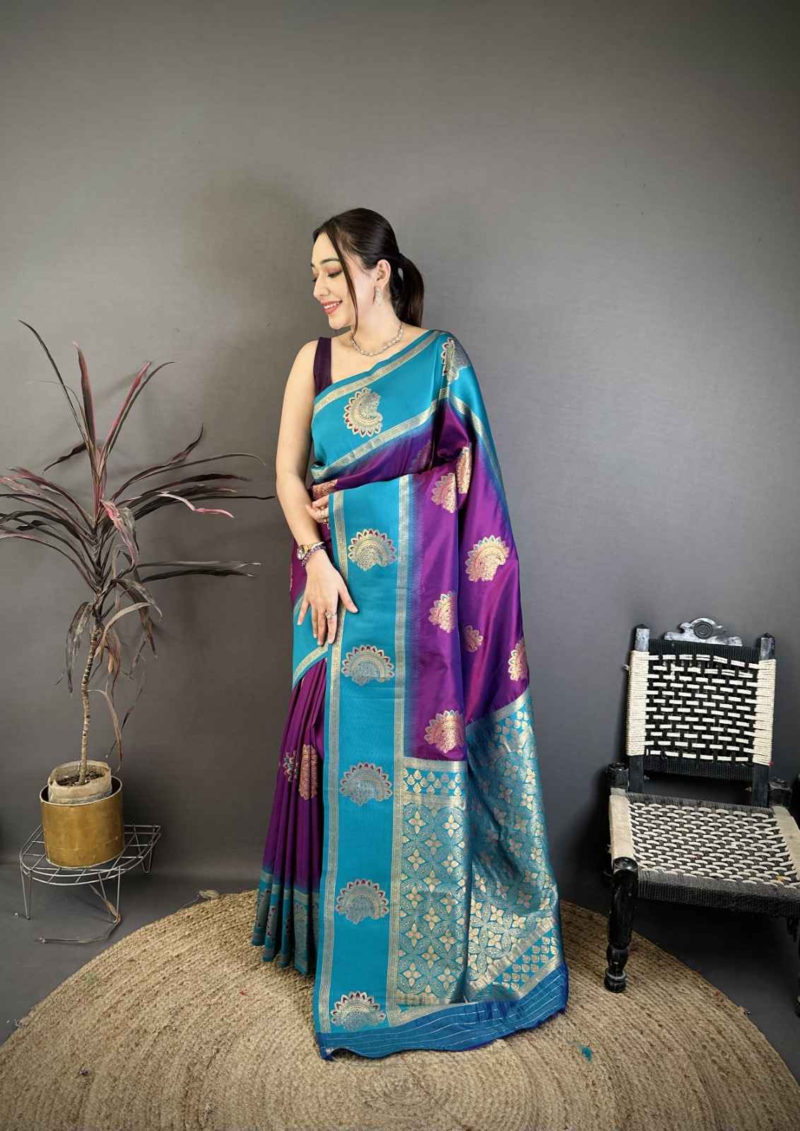 PURE SOFT BANARASI SILK ZARI WEAVING SAREE 