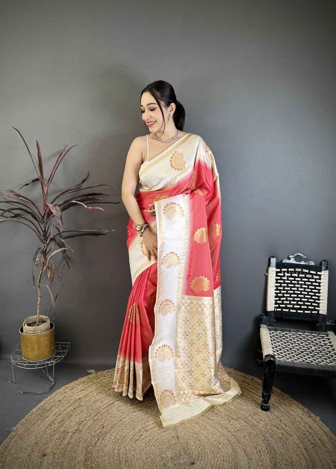 PURE SOFT BANARASI SILK ZARI WEAVING SAREE 