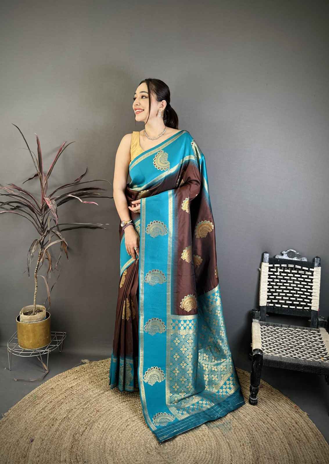 PURE SOFT BANARASI SILK ZARI WEAVING SAREE 
