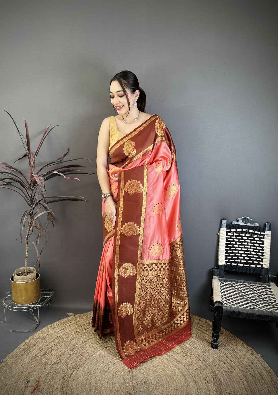 PURE SOFT BANARASI SILK ZARI WEAVING SAREE 
