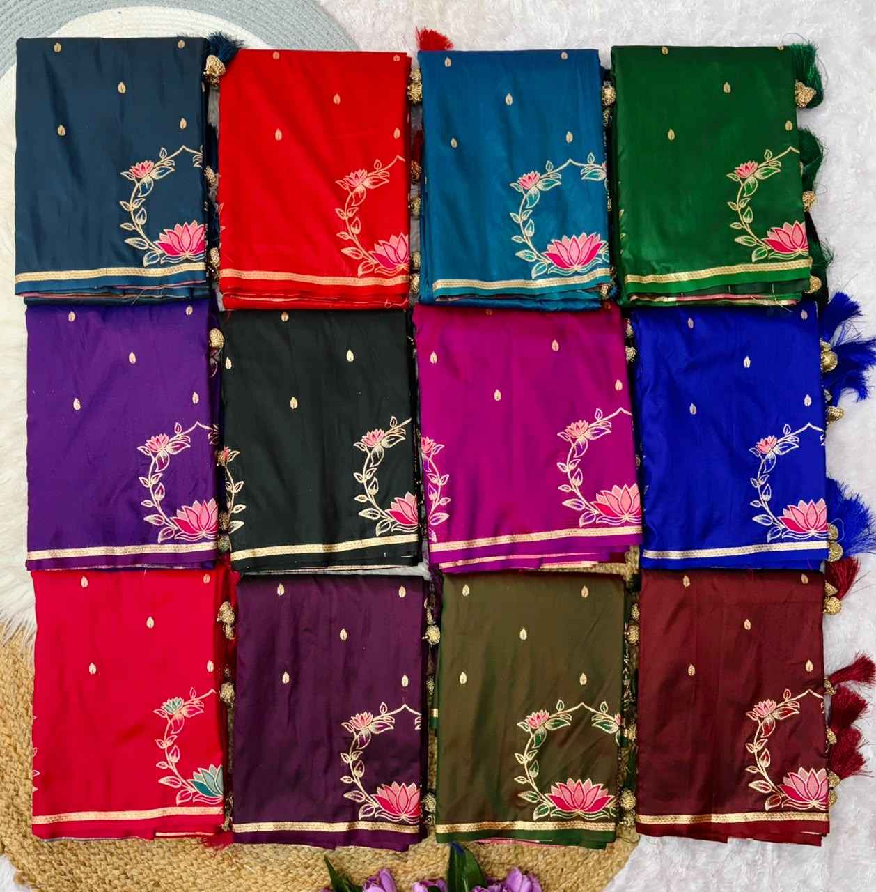 PURE SOFT BANARASI SILK ZARI MINA WEAVING WORK SAREE 