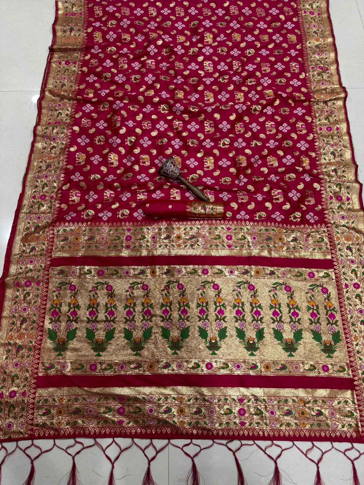 PURE SOFT KANCHIVRAM PETHANI SILK ZARI WEAVING NITA AMBANI SAREE