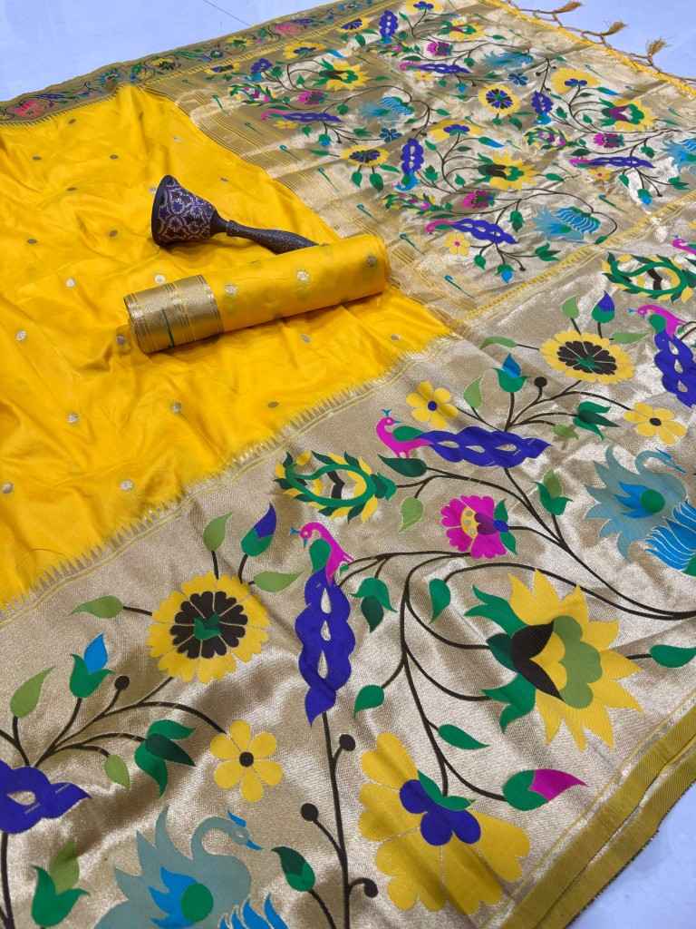 PURE SOFT KANCHIVRAM PETHANI SILK ZARI WEAVING SAREE 2