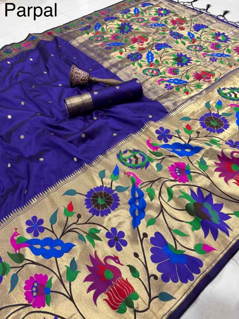 PURE SOFT KANCHIVRAM PETHANI SILK ZARI WEAVING SAREE 2