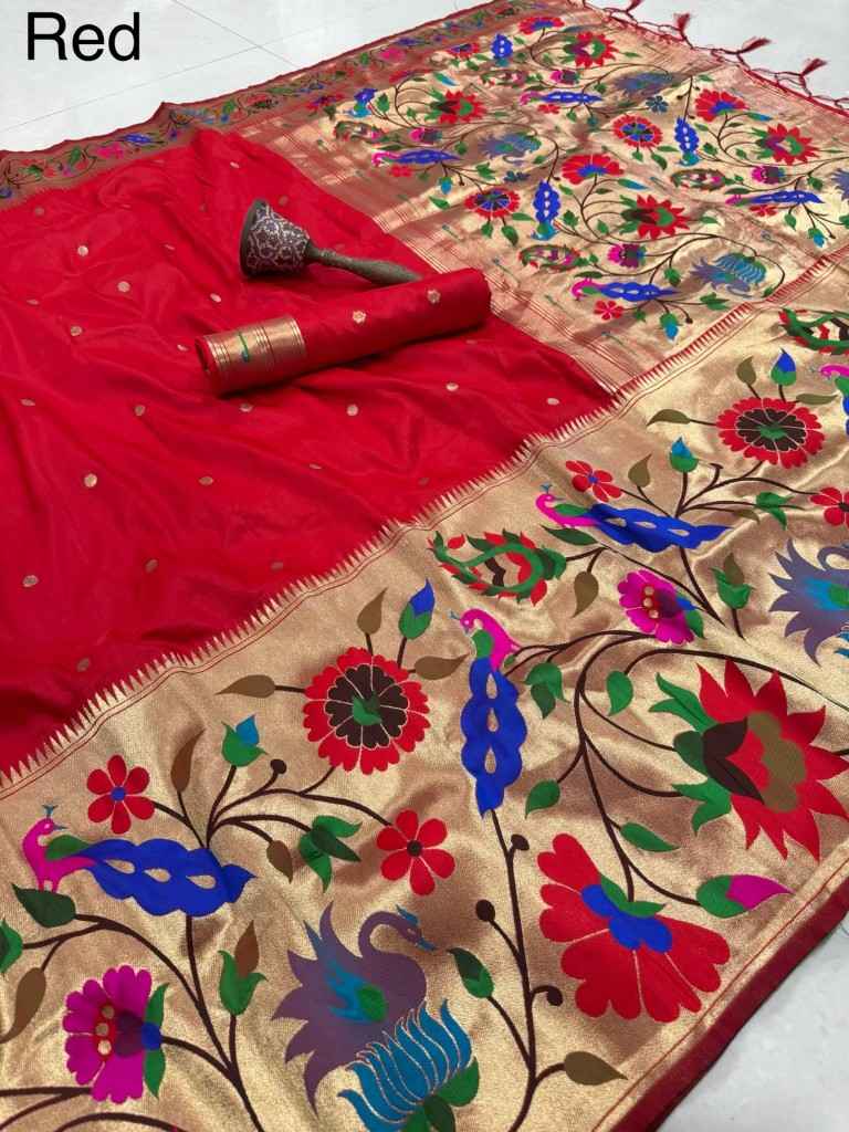 PURE SOFT KANCHIVRAM PETHANI SILK ZARI WEAVING SAREE 2