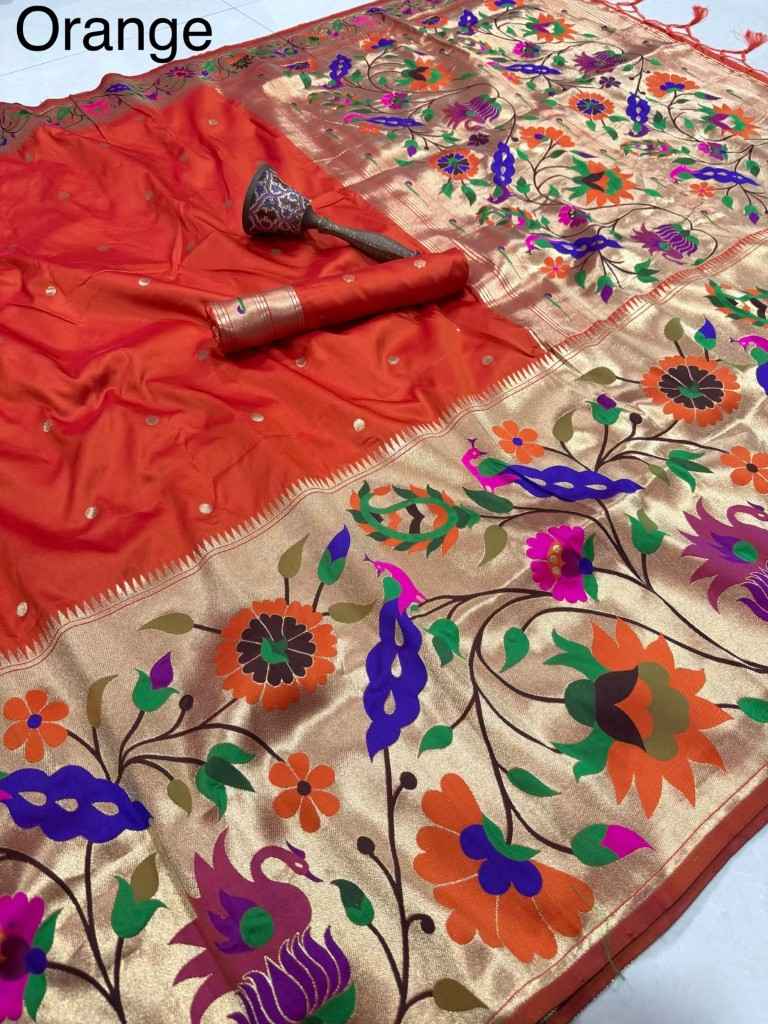 PURE SOFT KANCHIVRAM PETHANI SILK ZARI WEAVING SAREE 2