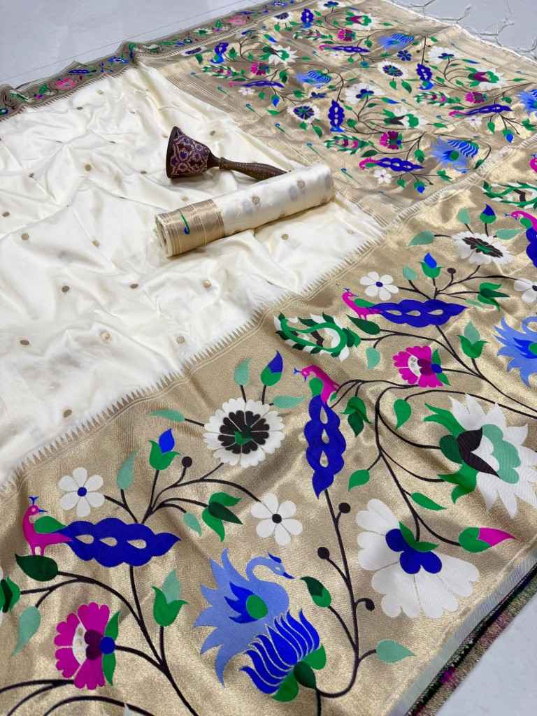 PURE SOFT KANCHIVRAM PETHANI SILK ZARI WEAVING SAREE 2